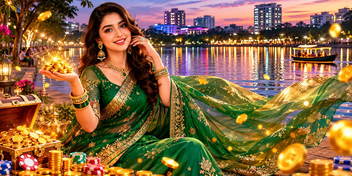 ঢাকায় শাড়ি পরে বেটিং প্ল্যাটফর্ম ব্যবহার করছেন একজন বাংলাদেশি নারী