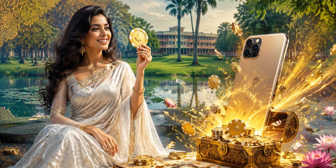 ময়মনসিংহে শাড়ি পরা নারী মোবাইলে ক্যাসিনো পুরস্কার পরীক্ষা করছেন