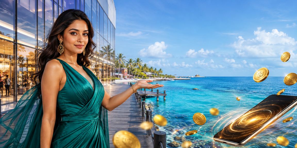 সেন্ট মার্টিন দ্বীপে মোবাইলে ক্যাসিনো উপভোগকারী বাংলাদেশি মডেল