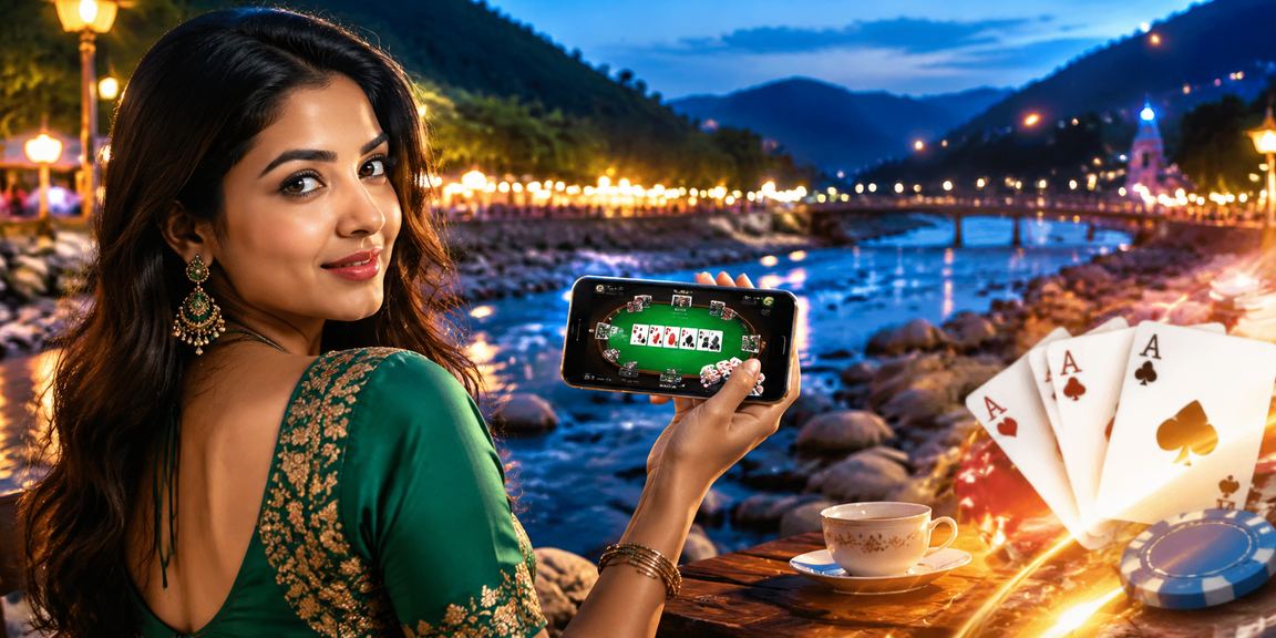 সিলেটে তিন পাত্তি খেলায় মনোযোগী বাংলাদেশি মডেল